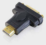 HDMI/DVI-D-Adapter, vergoldet
